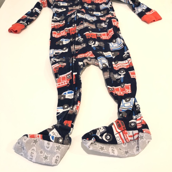 Carter’s Emergency Vehicles Footie PJs 12 Months - Picture 3 of 5
